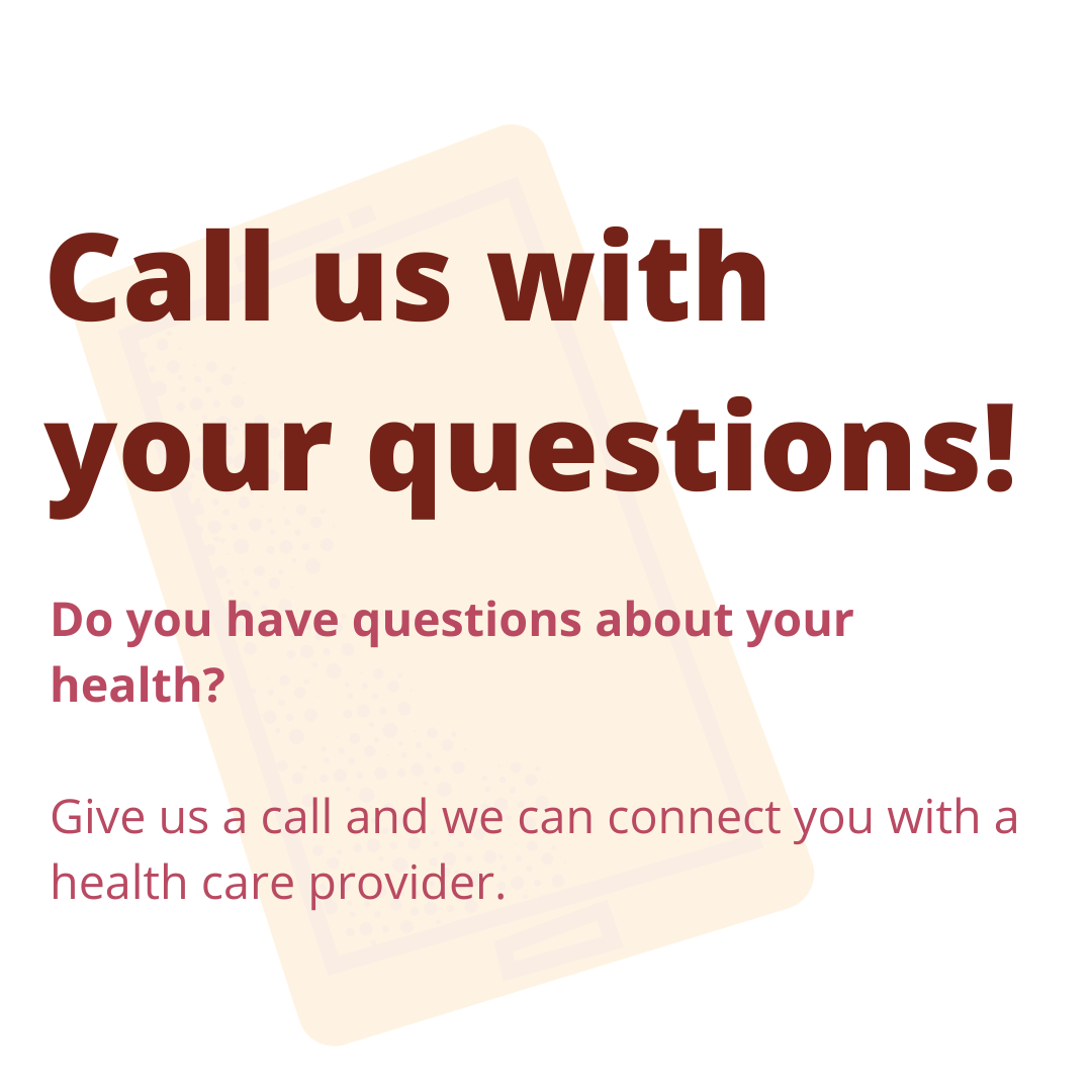 Call us with your questions!